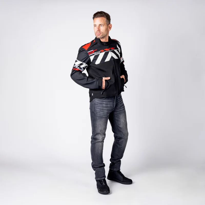 Rapid-STX 2.1 Laminatjacke - schwarz-rot-grau