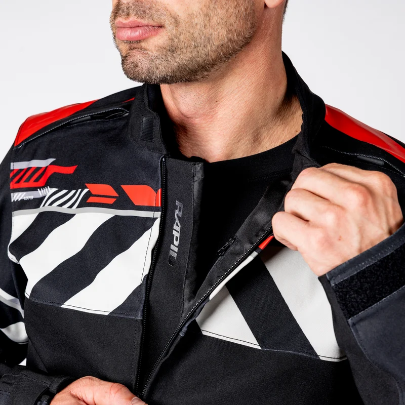 Rapid-STX 2.1 Laminatjacke - schwarz-rot-grau