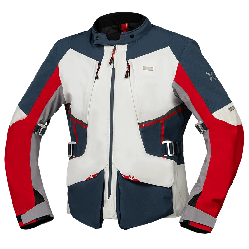 Tourster-STX 1.0 Laminatjacke hellgrau-blau-rot
