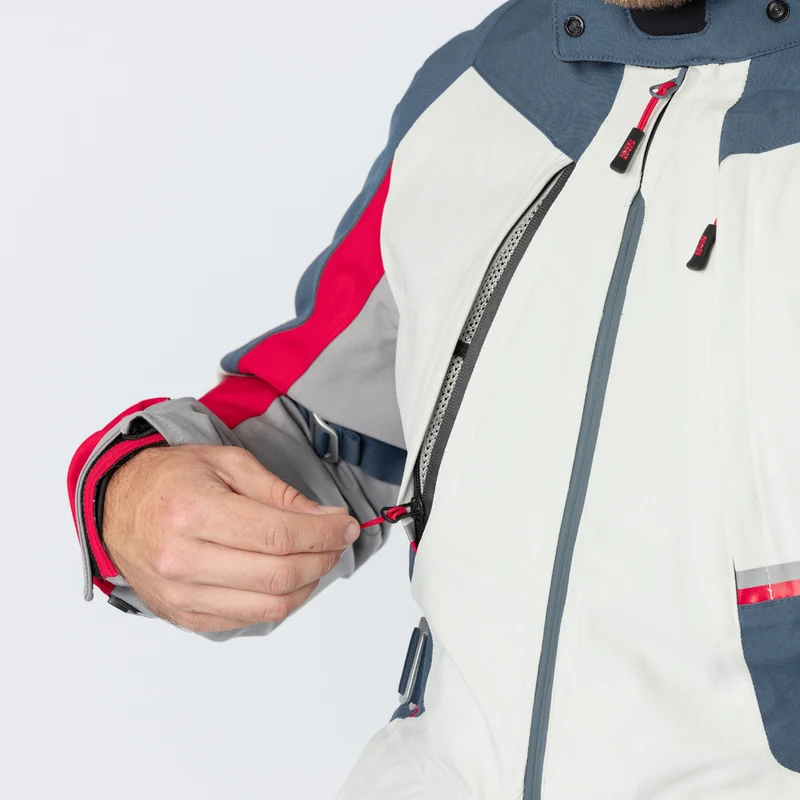 Tourster-STX 1.0 Laminatjacke hellgrau-blau-rot