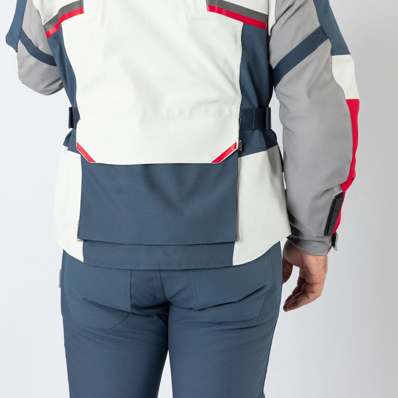 Tourster-STX 1.0 Laminatjacke hellgrau-blau-rot