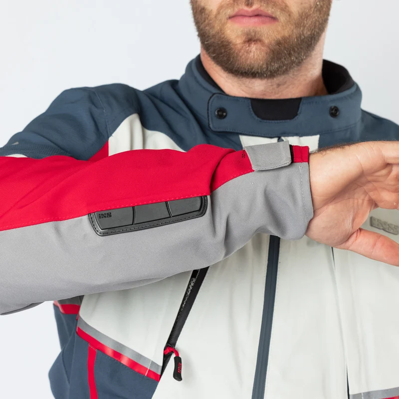 Tourster-STX 1.0 Laminatjacke hellgrau-blau-rot