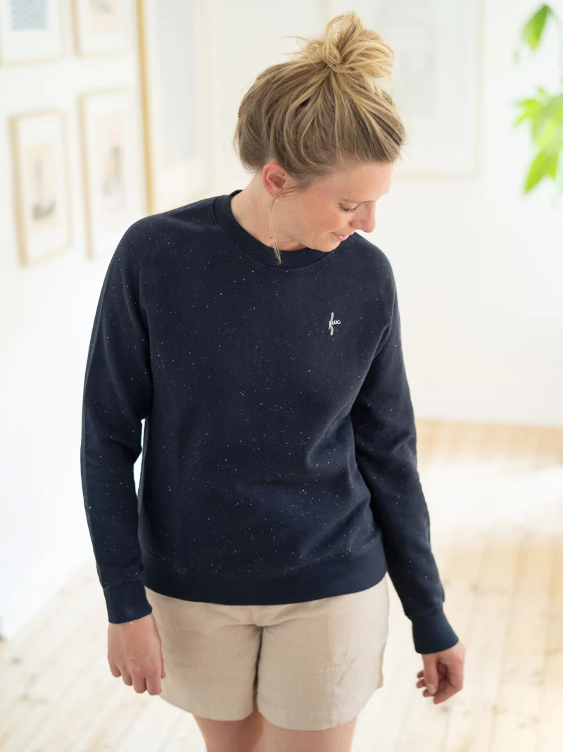 Frauen fux Pullover - navy neps
