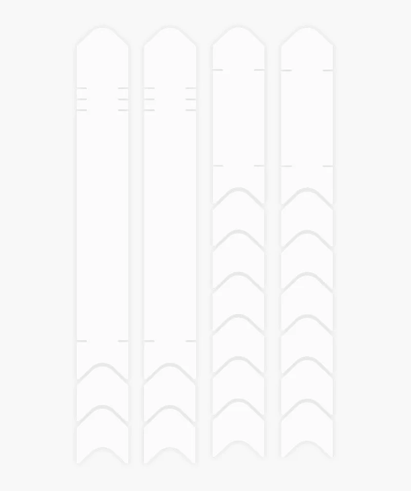 Chainstay/Seatstay Protection Kit - Clear Gloss