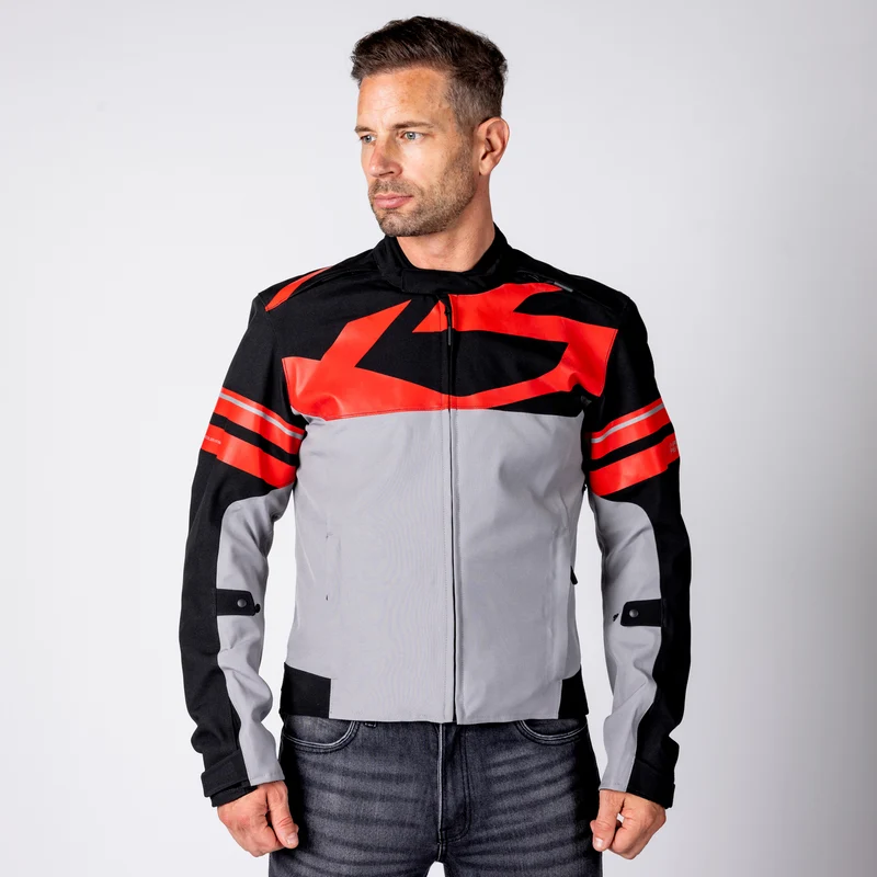 Rapid-STX 2.2 Laminatjacke - dunkelgrau-schwarz-rot