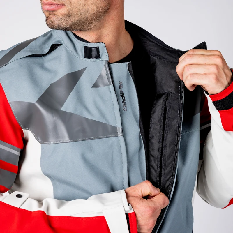 Rapid-STX 2.2 Laminatjacke - blau grau-rot