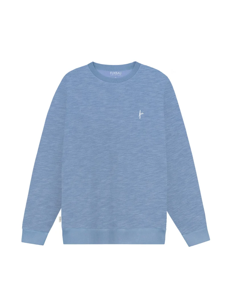 Männer fux Azul Sweater - blau meliert