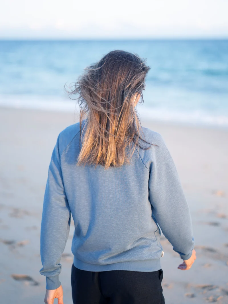 Frauen fux Azul Sweater - blau meliert