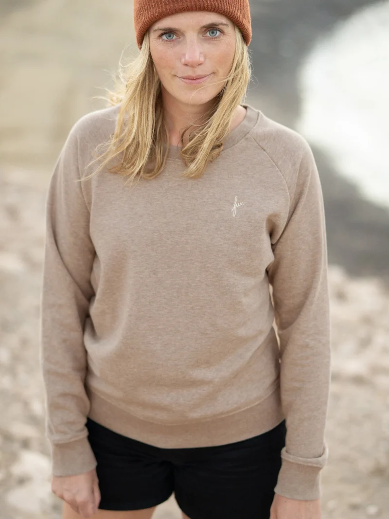 Frauen fux Pullover - beige meliert