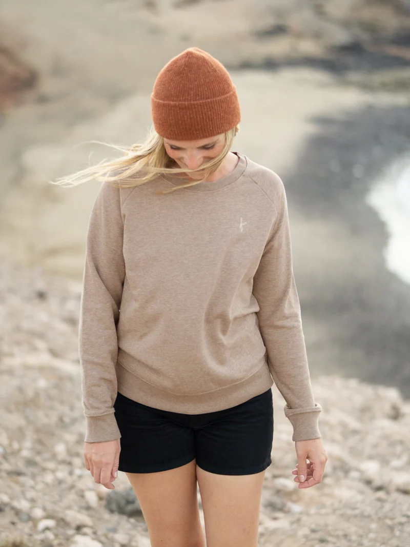 Frauen fux Pullover - beige meliert
