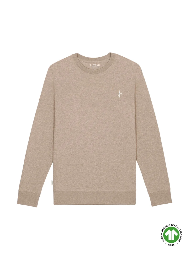 Männer fux Pullover - beige meliert