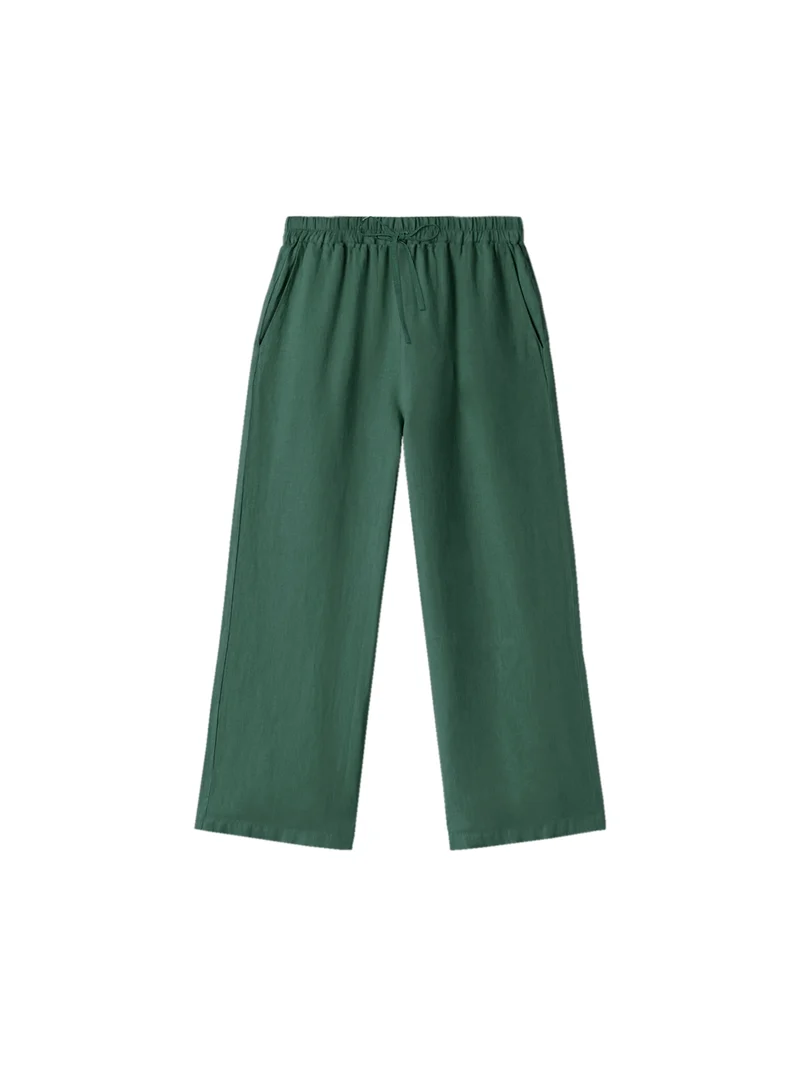 Frauen Leinenhose - grün