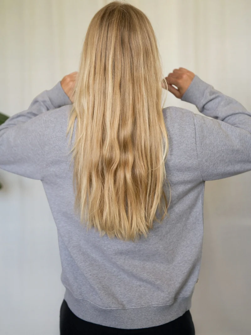 Frauen Basic Sweater - graumeliert