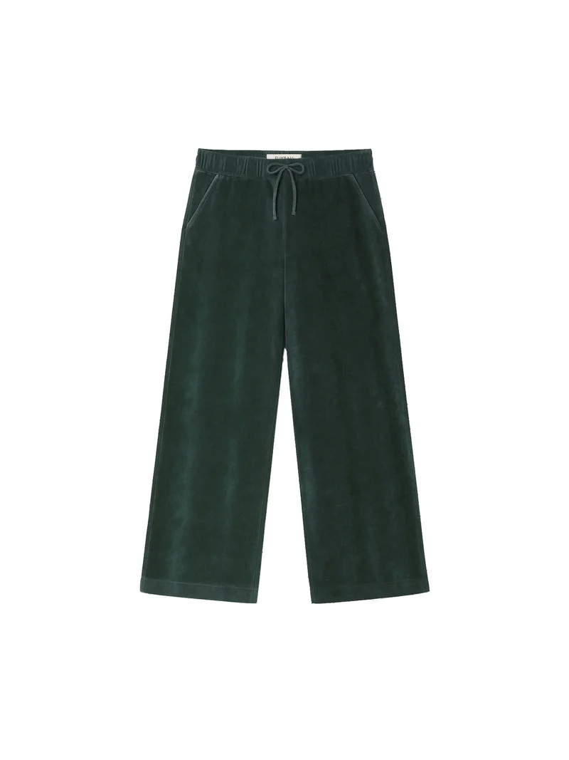 Frauen Samt Hose - grün