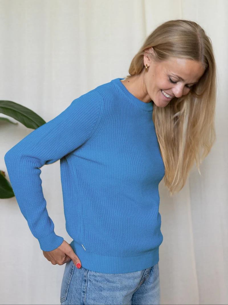 4Seasons Frauen Strickpullover - blau