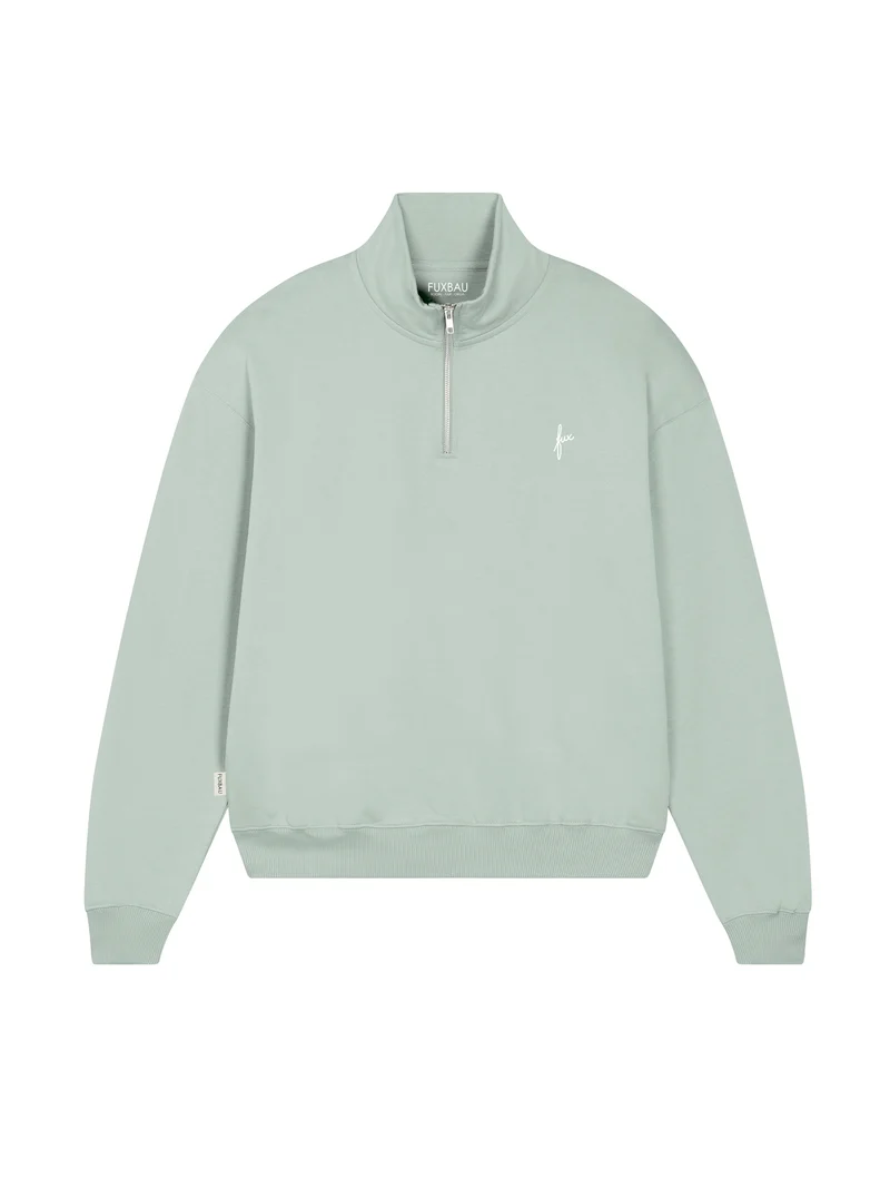 Frauen fux Half Zip Sweater - mint