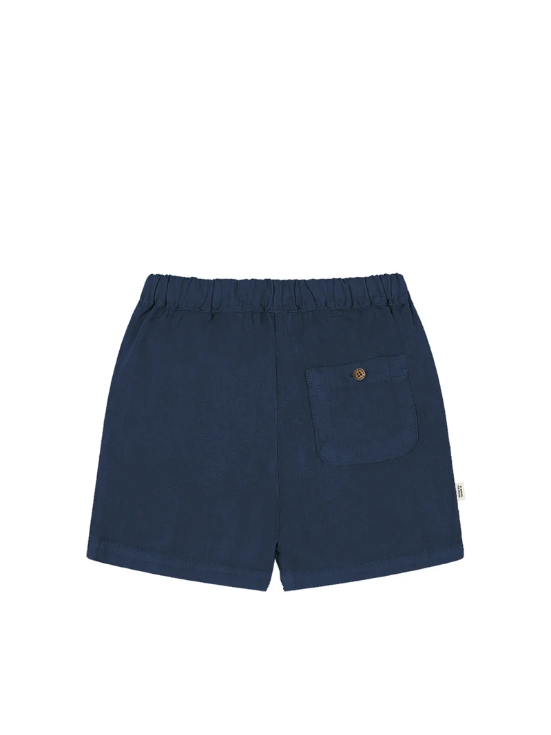Männer Leinenshorts - navy