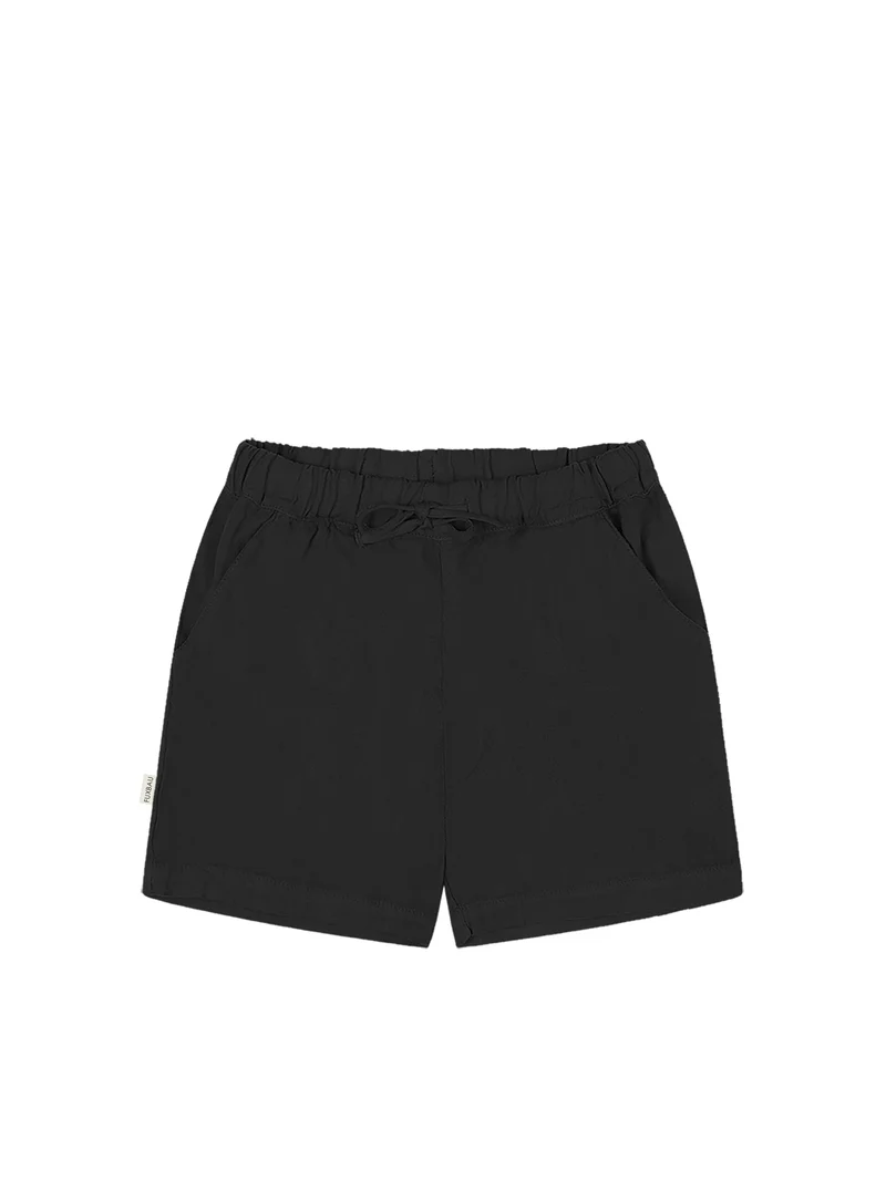 Männer Leinenshorts - schwarz