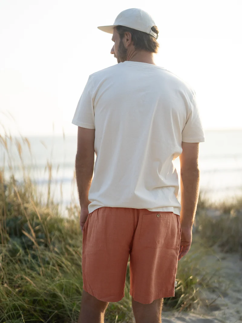 Männer Leinenshorts - sienna