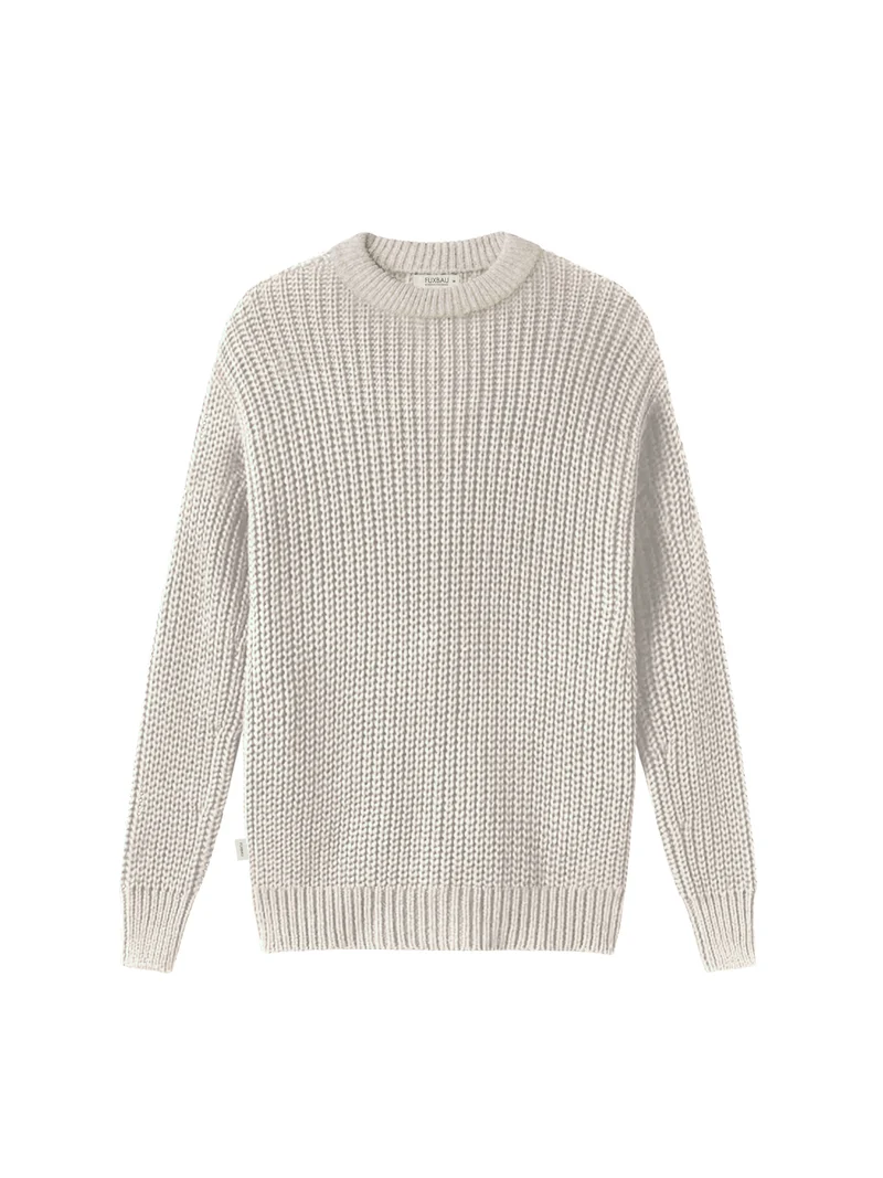 4Seasons Männer Strickpullover - beigemeliert