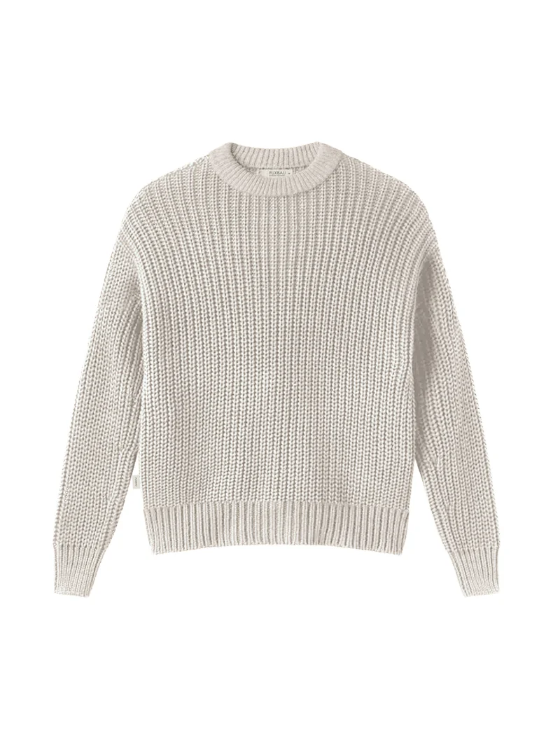 4Seasons Frauen Strickpullover - beigemeliert