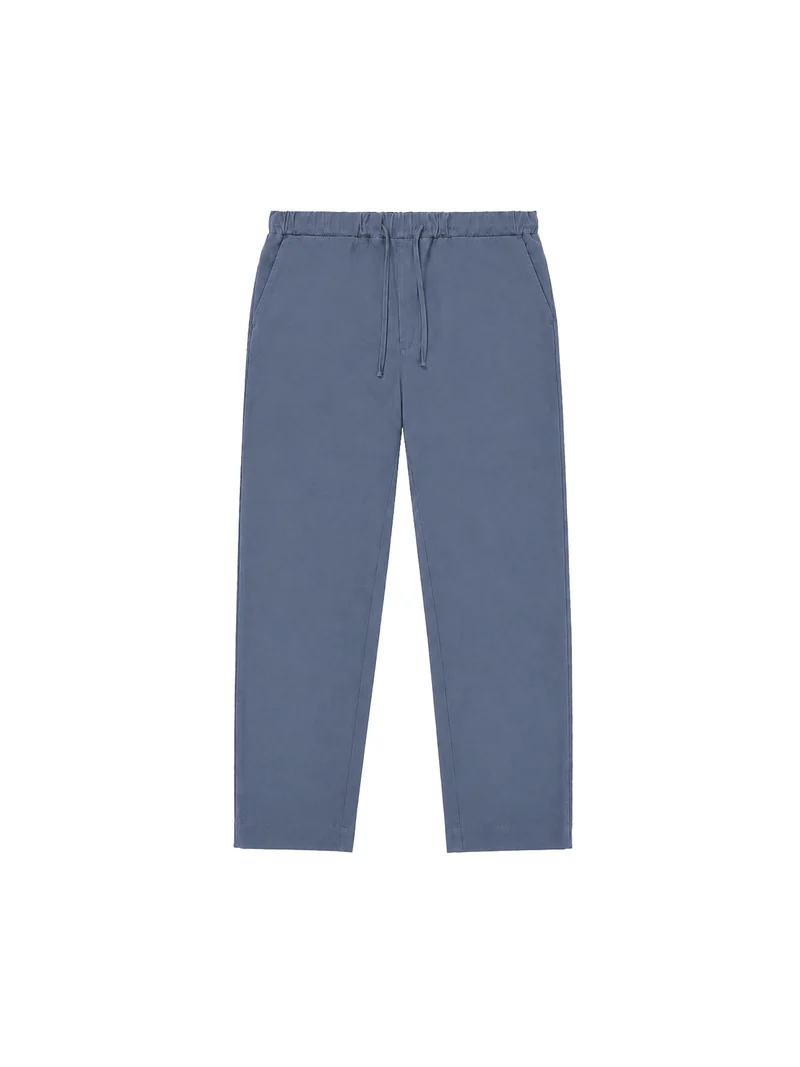 Männer Stoffhose - blaugrau