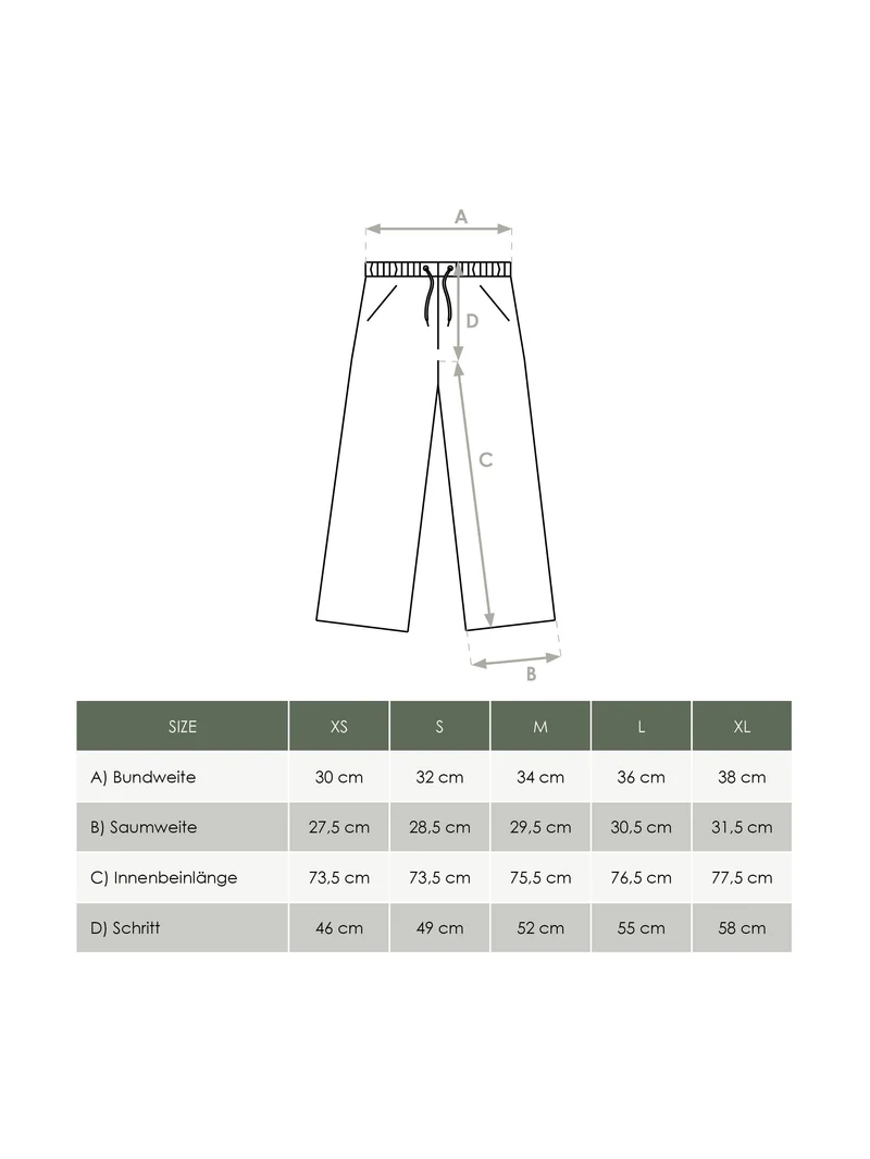 Gestreifte Frauen Hose Milos - cremeweiß salbei