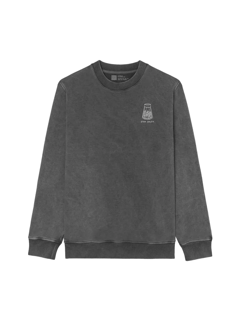 Männer Stay Salty Sweater - salzschwarz