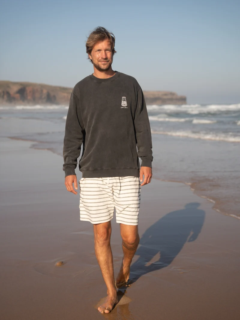 Männer Stay Salty Sweater - salzschwarz