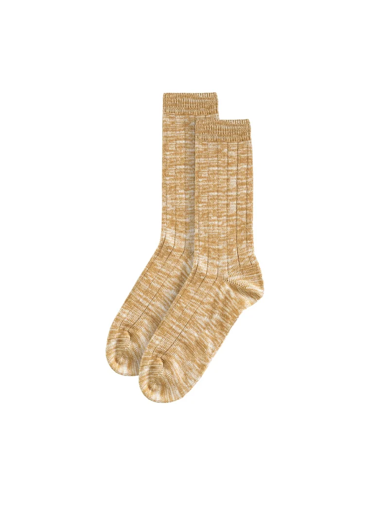 Socken - senfgelb meliert