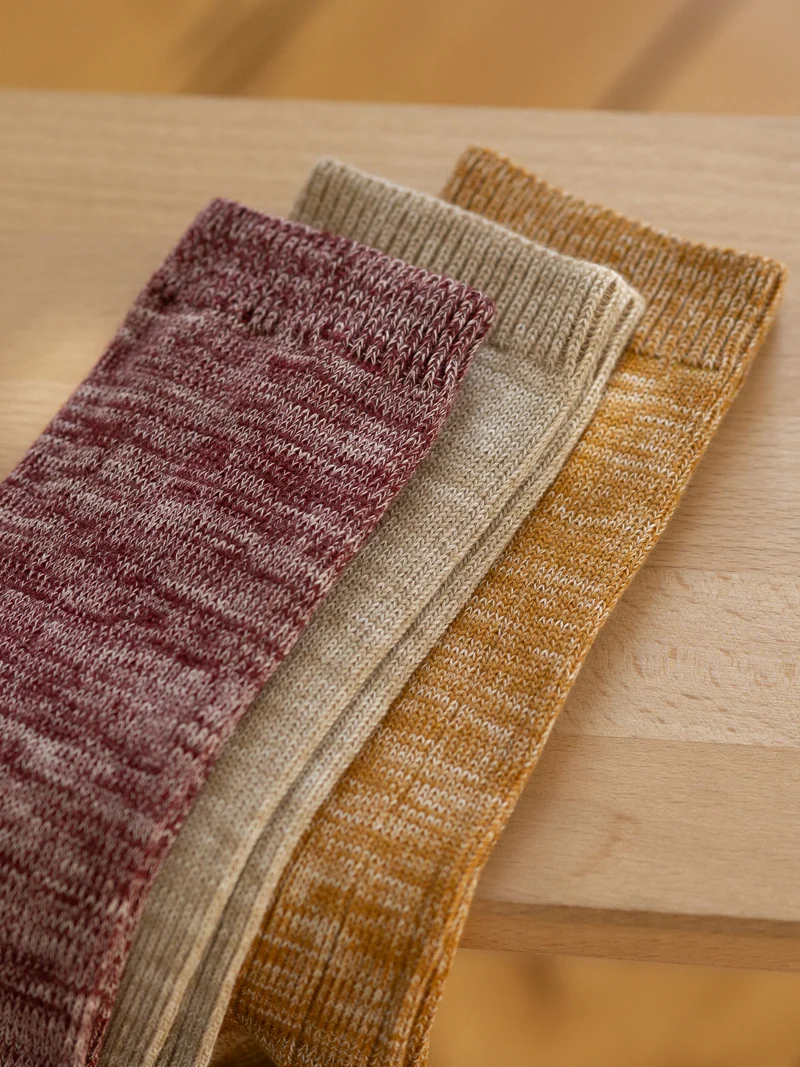 Socken - senfgelb meliert