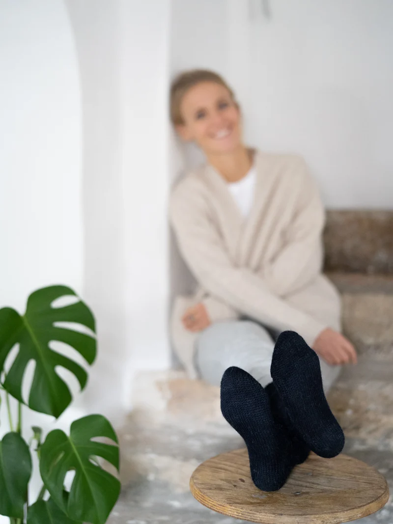 Wollsocken - navy