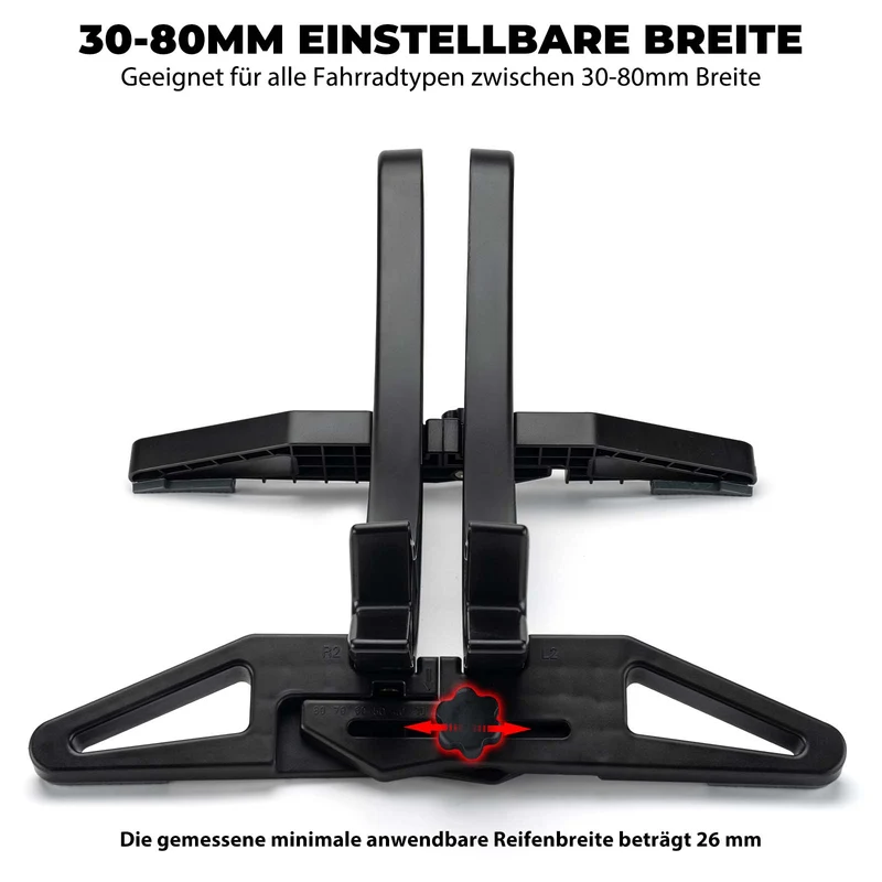 ROCKBROS Fahrrad Parkständer, verstellbare Fahrradständer für 26–80 mm 2 pcs