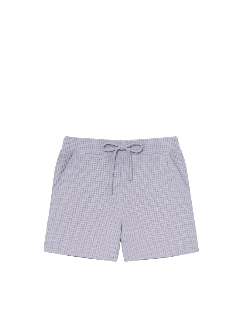Frauen Waffelstrick Shorts - lavendel