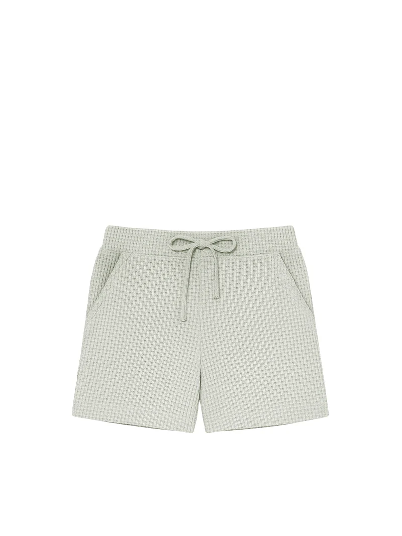 Frauen Waffelstrick Shorts - salbei