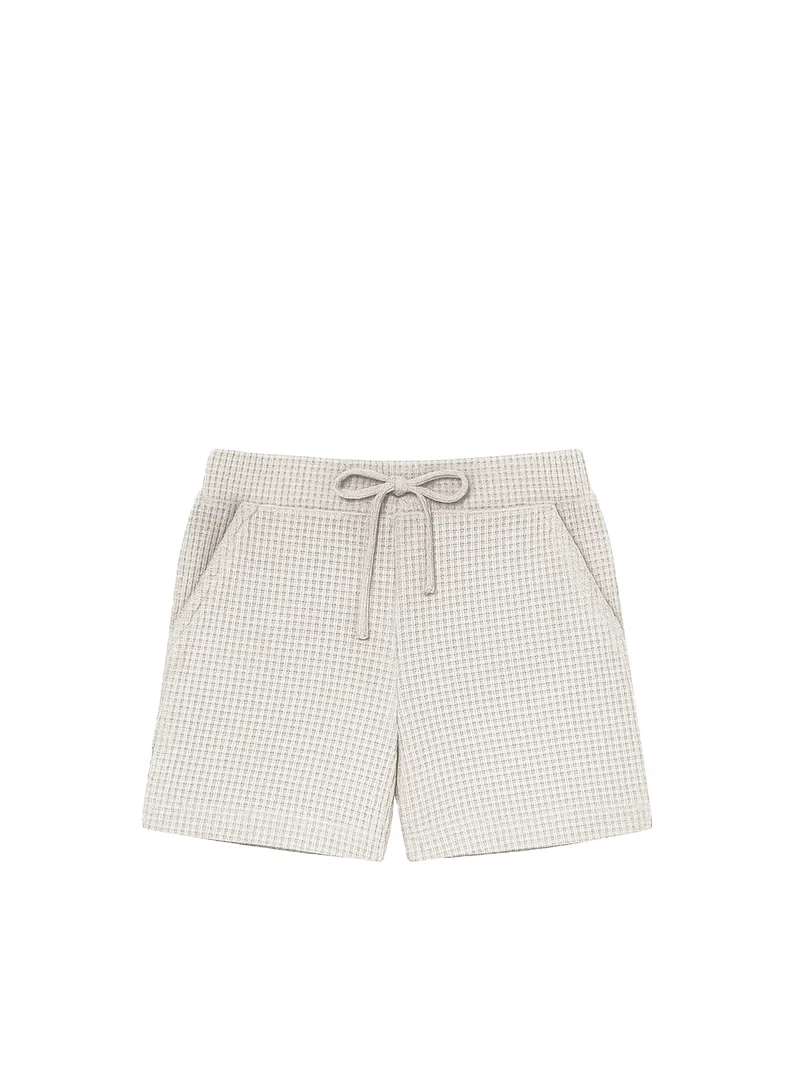 Frauen Waffelstrick Shorts - beige