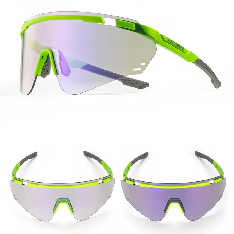 Photochrome Fahrradbrille mit UV400 Schutz Ultraleicht TR90 Gestell