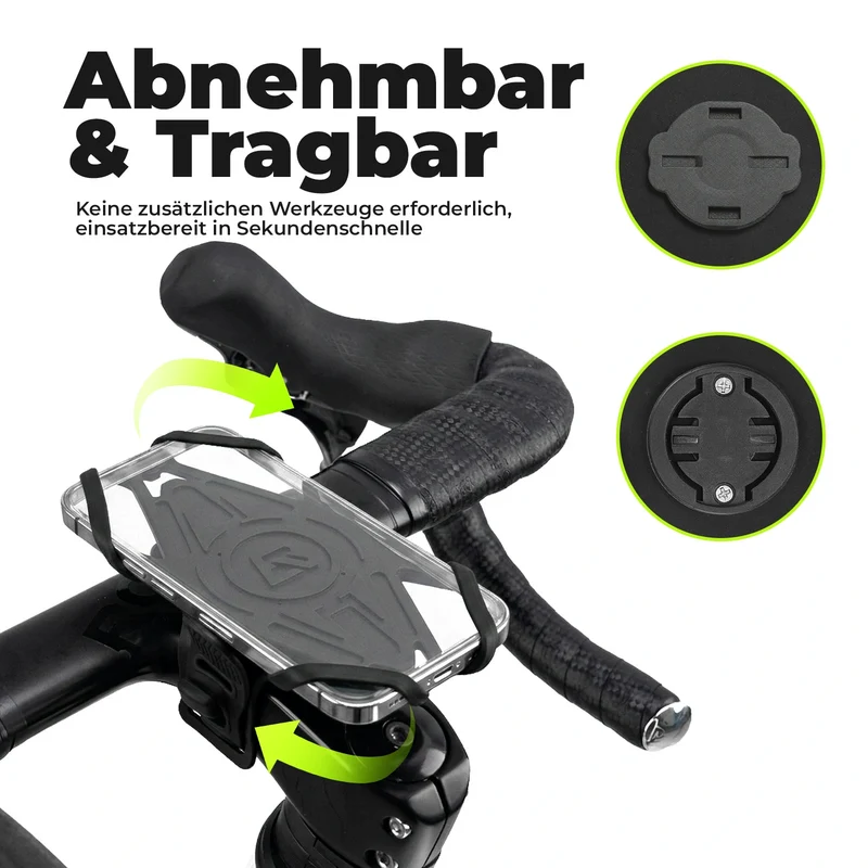 Fahrrad Handyhalterung aus Silikon für 4–7 Zoll Smartphones