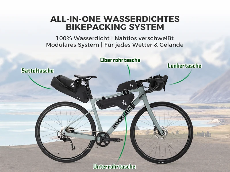 ROCKBROS Wasserdichtes Bikepacking Komplettsystem