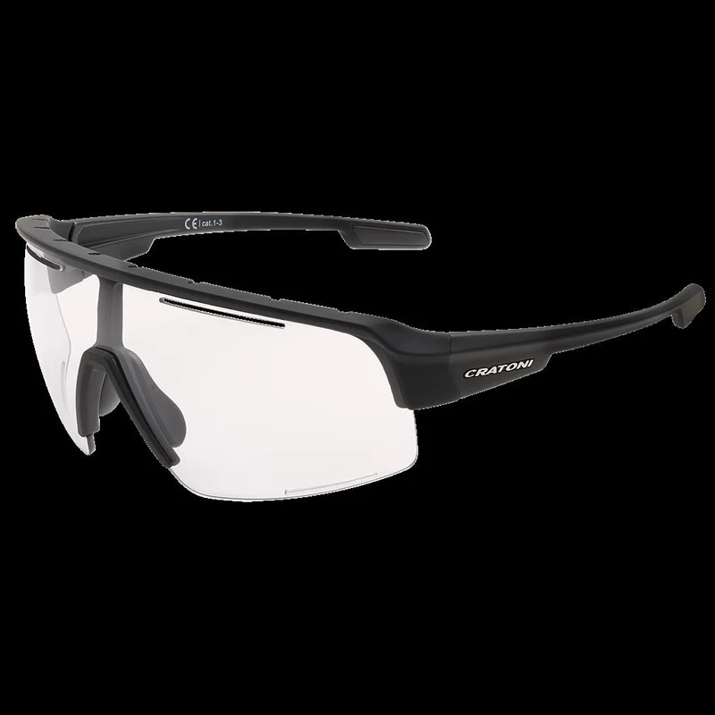 Cratoni Sonnenbrille Cratoni C-Matic NXT photoch sw rubber, Glas klar, nicht verspiegelt