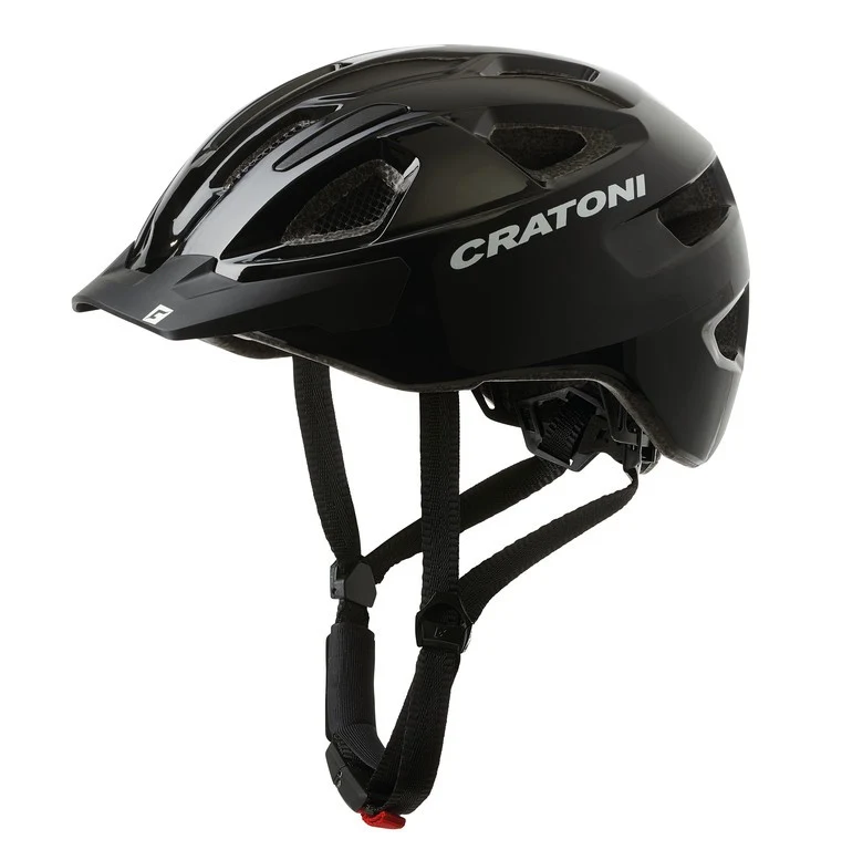 Cratoni Fahrradhelm C-Swift (City) schwarz glanz, Gr. Uni (53-59cm)