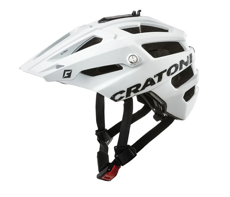 Cratoni Fahrradhelm AllTrack (MTB) weiß gummiert, Gr. M/L (58-61cm)