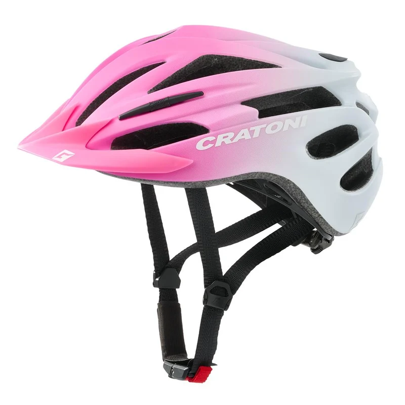 Cratoni Fahrradhelm Pacer Jr. pink/weiß matt, Gr. XS/S (50-55cm)