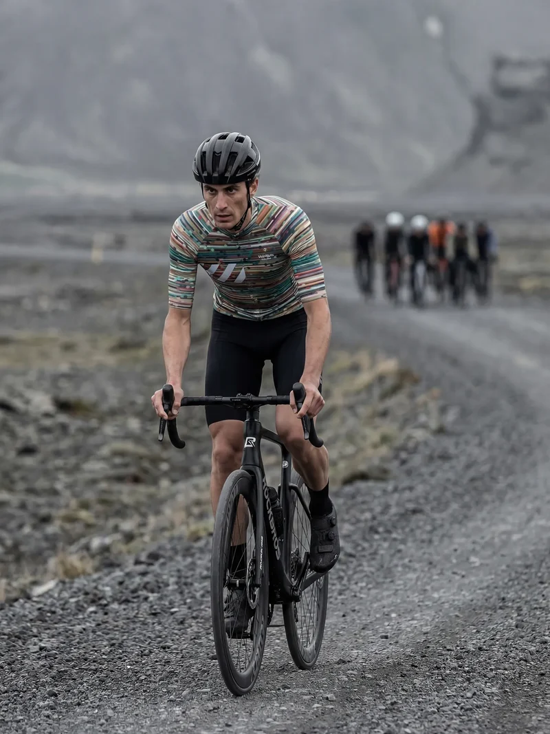 Herren-Radtrikot Retro Signal