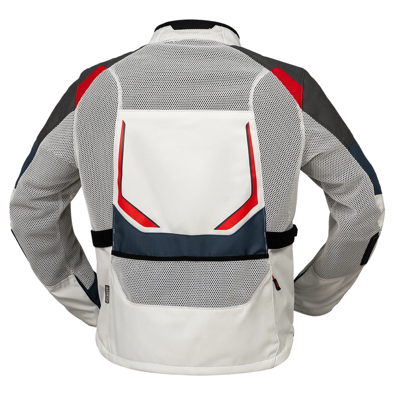 Tourster-BigAir 1.0 Jacke hellgrau-blau-rot