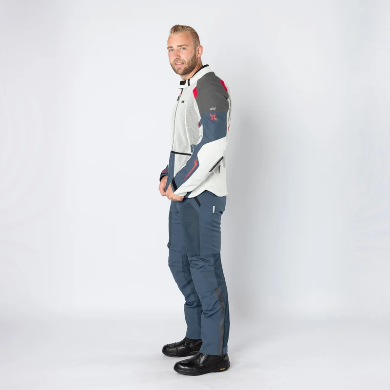 Tourster-BigAir 1.0 Jacke hellgrau-blau-rot