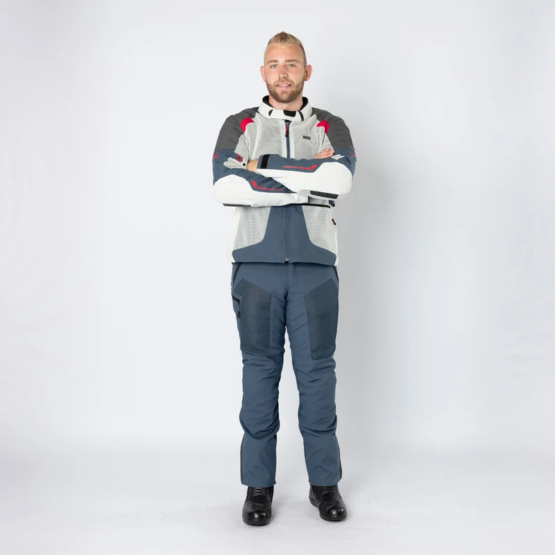 Tourster-BigAir 1.0 Jacke hellgrau-blau-rot