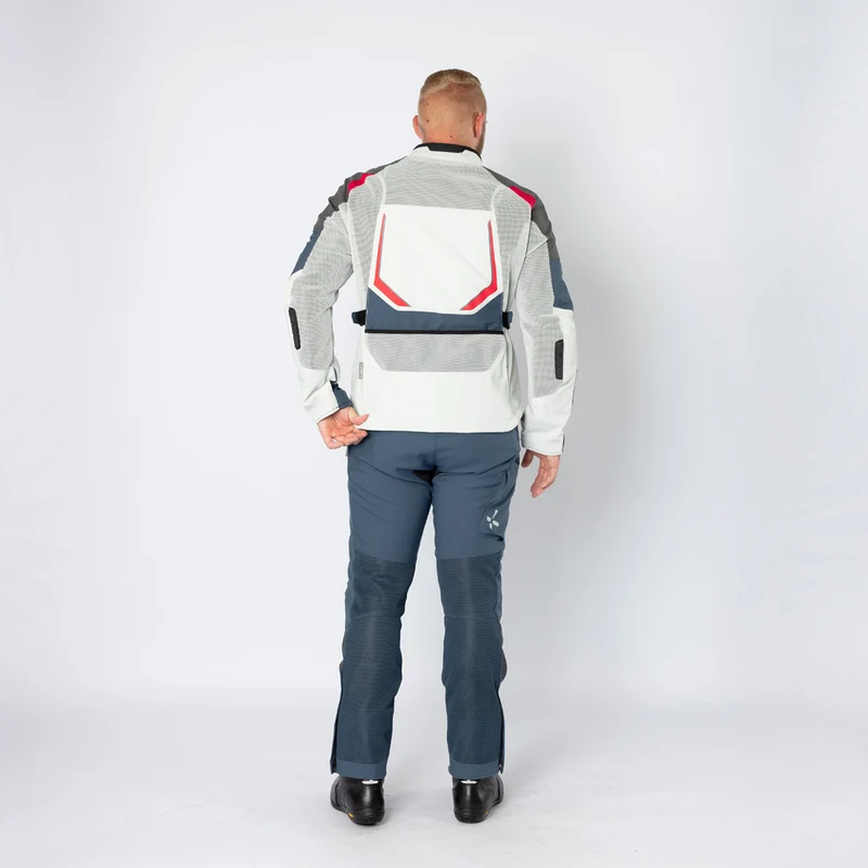Tourster-BigAir 1.0 Jacke hellgrau-blau-rot