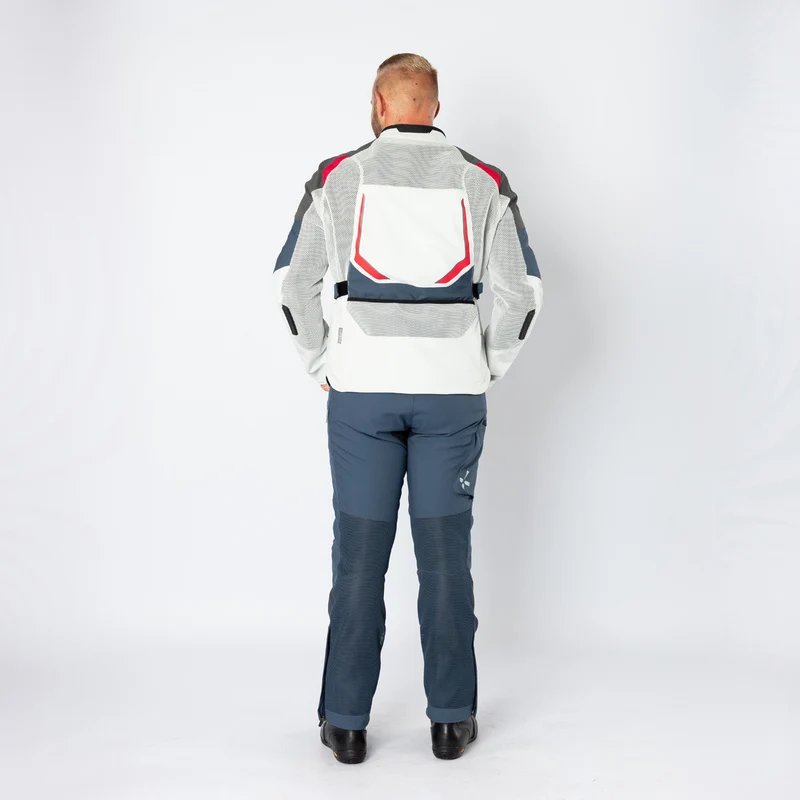 Tourster-BigAir 1.0 Jacke hellgrau-blau-rot