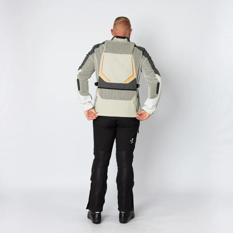 Tourster-BigAir 1.0 Jacke steingrau-dunkelgrau-orange